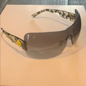VERSACE RIMLESS SHIELD SUNGLASSES